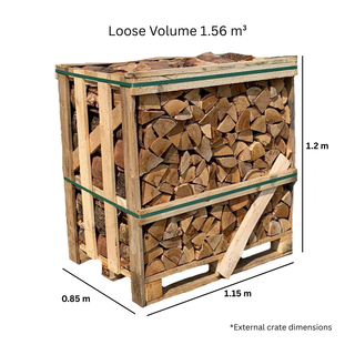 Kiln Dried Birch Firewood Crate