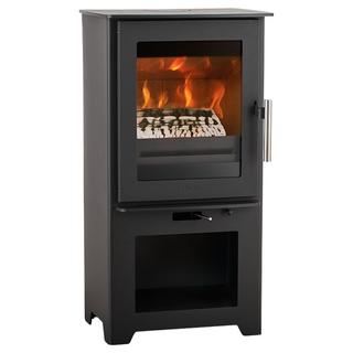 HETA Inspire 40H Log Store Stand Wood Burning Stove - 4.9kW