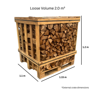 Kiln Dried Oak Firewood - Value Crate