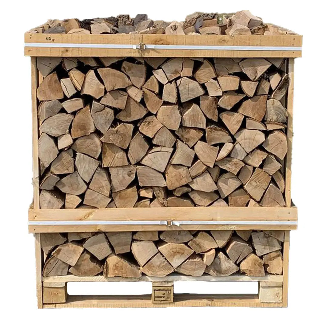 Kiln dried ash logs crate