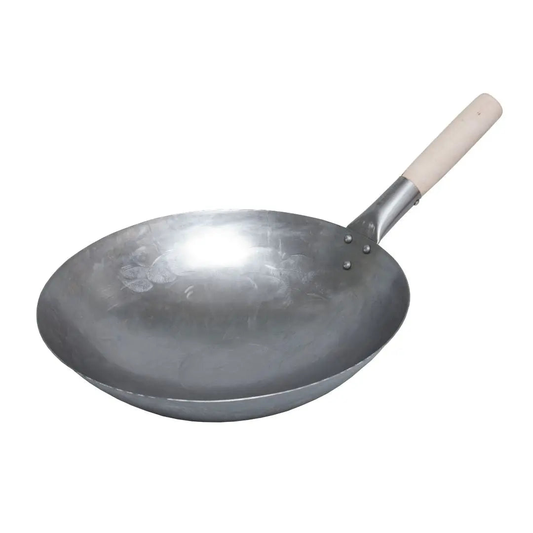 Monolith Kamado Grill Wok Pan on white background