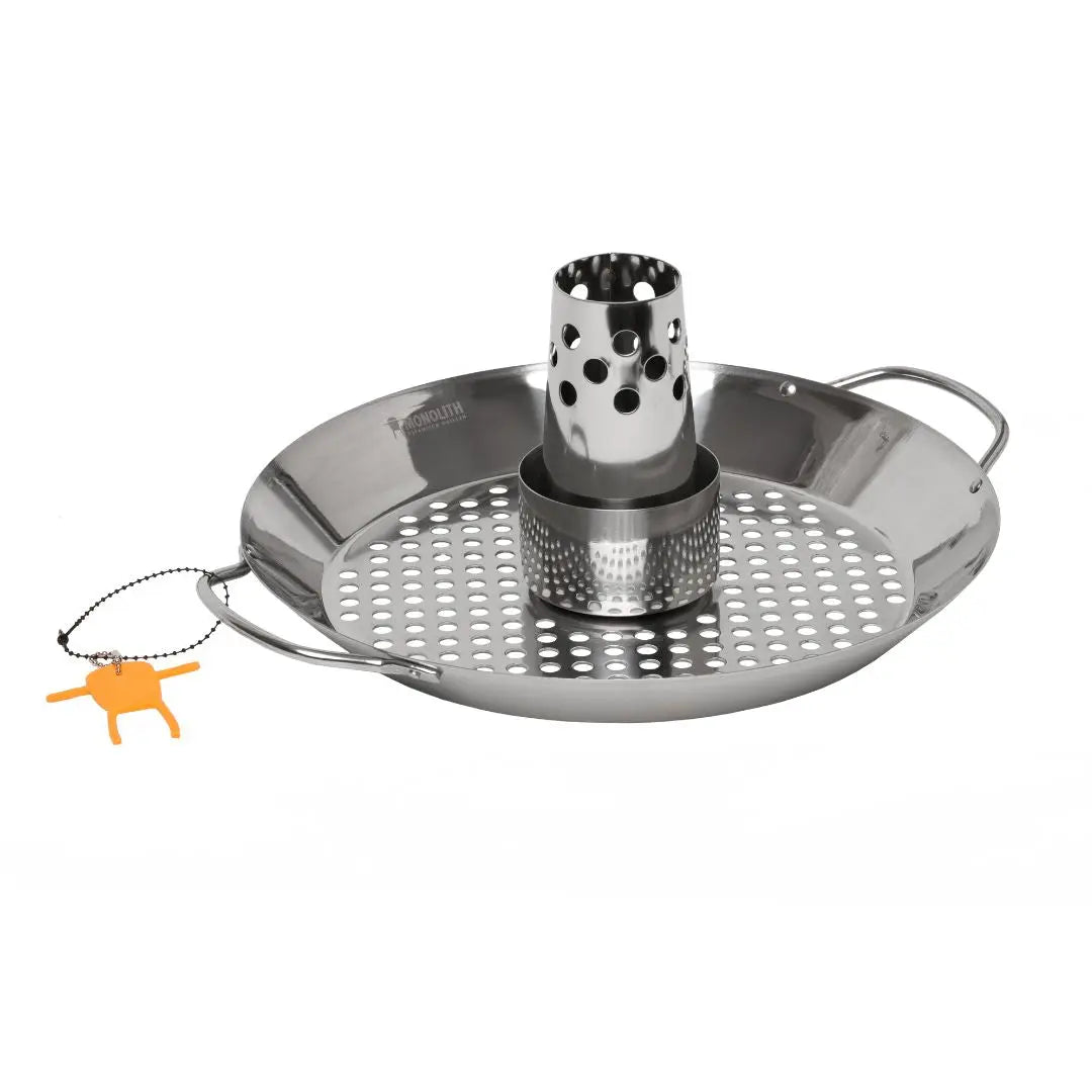 Monolith Kamado Grill Chicken Roaster on white background
