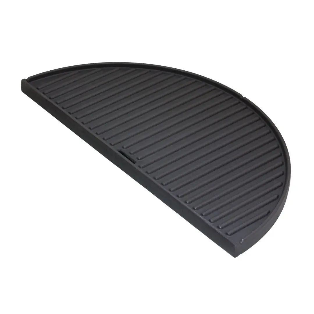 Monolith Kamado Grill.55 .66 SGS Cast Iron Plancha on white background