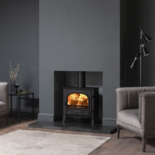 Stovax Stockton 8 Eco Wood Burning Stove Single Door - 8.3 kW
