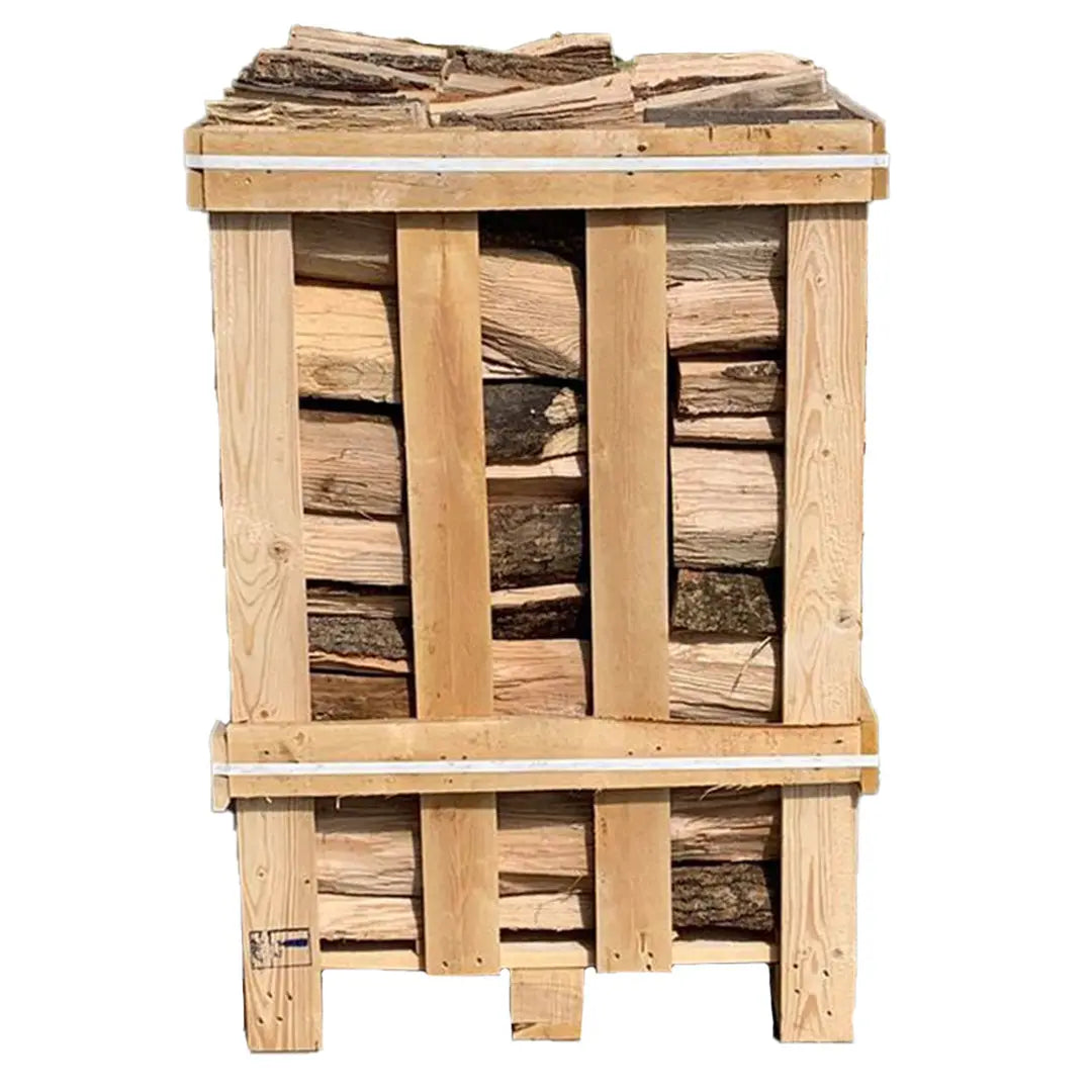Kiln dried ash logs crate