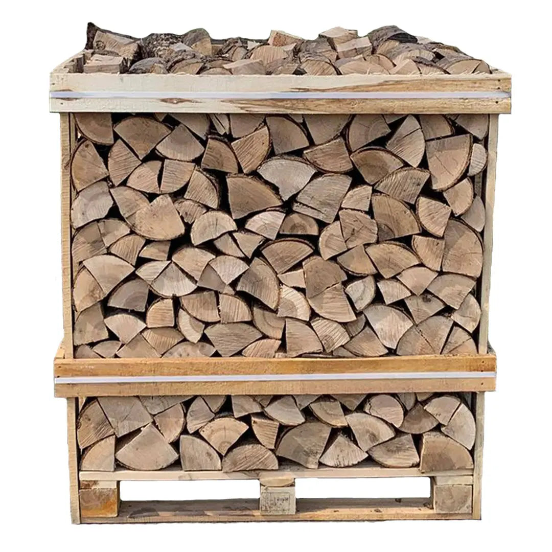 Kiln dried ash logs crate