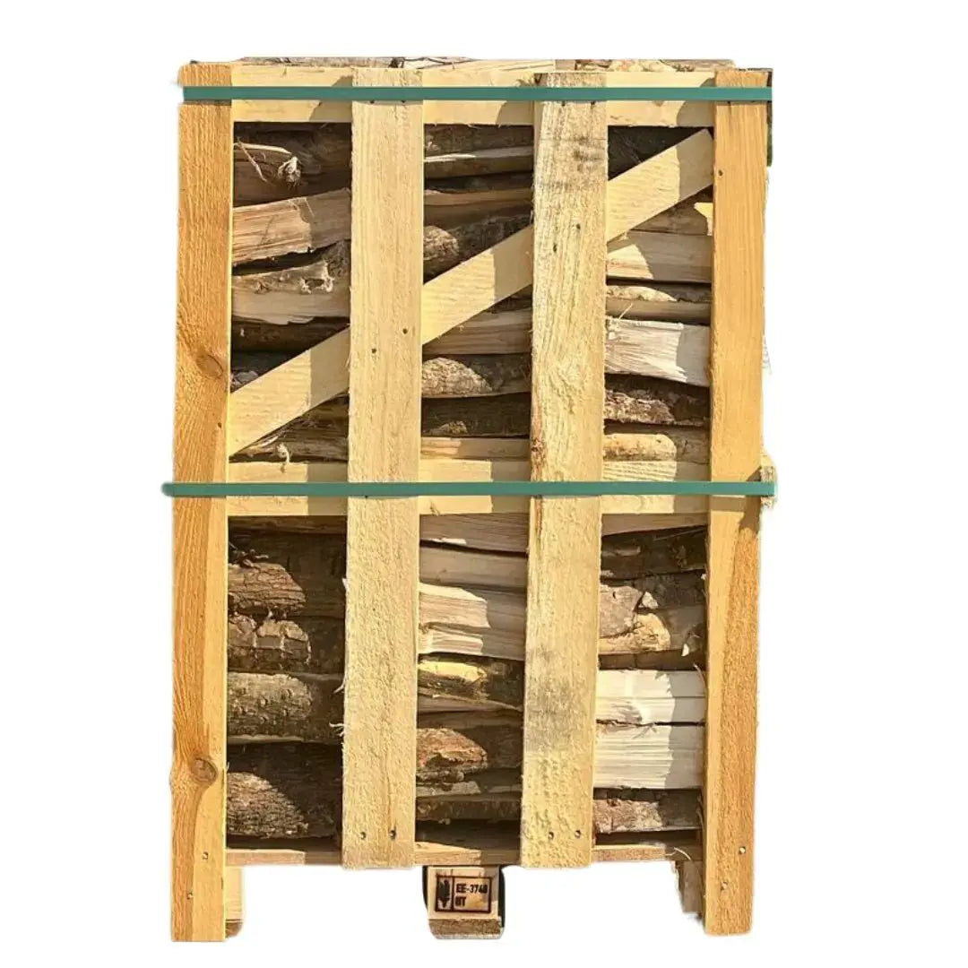 Standard Kiln Dried Ash Firewood Crate - Small Logs