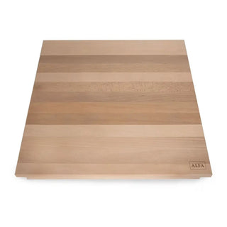 Alfa Beechwood Pastry Board 50x50cm with Alfa logo on a white background
