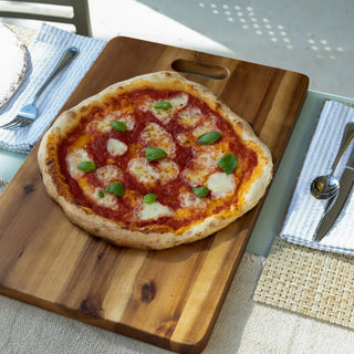 Alfa pizza oven pizza on dining table