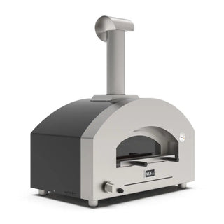Alfa Futuro 2 Pizze Hybrid Gas Pizza Oven on a white background front side view