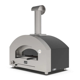 Alfa Futuro 2 Pizze Hybrid Gas Pizza Oven on a white background front side view