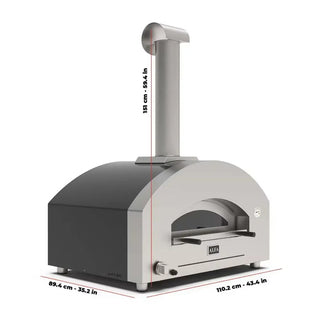 Alfa Futuro 4 Pizze Hybrid Gas Pizza Oven dimensions