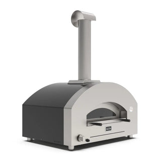 Alfa Futuro 4 Pizze Hybrid Gas Pizza Oven on a white background side view