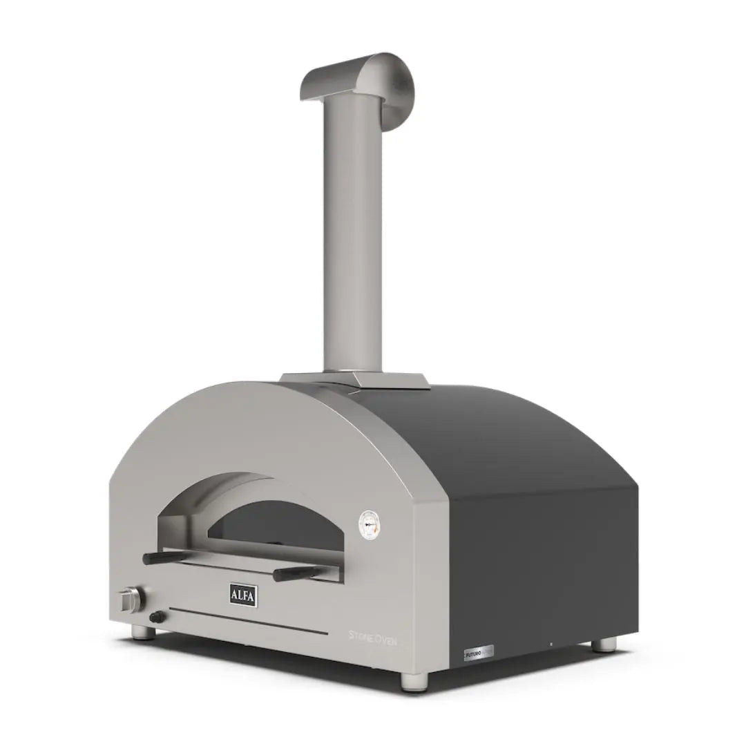 Alfa Futuro 4 Pizze Hybrid Gas Pizza Oven on a white background