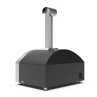 Alfa Futuro 4 Pizze Hybrid Gas Pizza Oven on a white background side back view