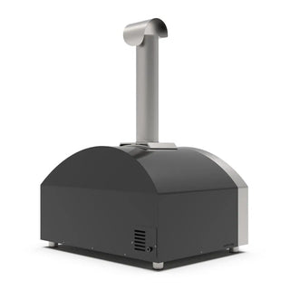 Alfa Futuro 4 Pizze Hybrid Gas Pizza Oven on a white background side back view