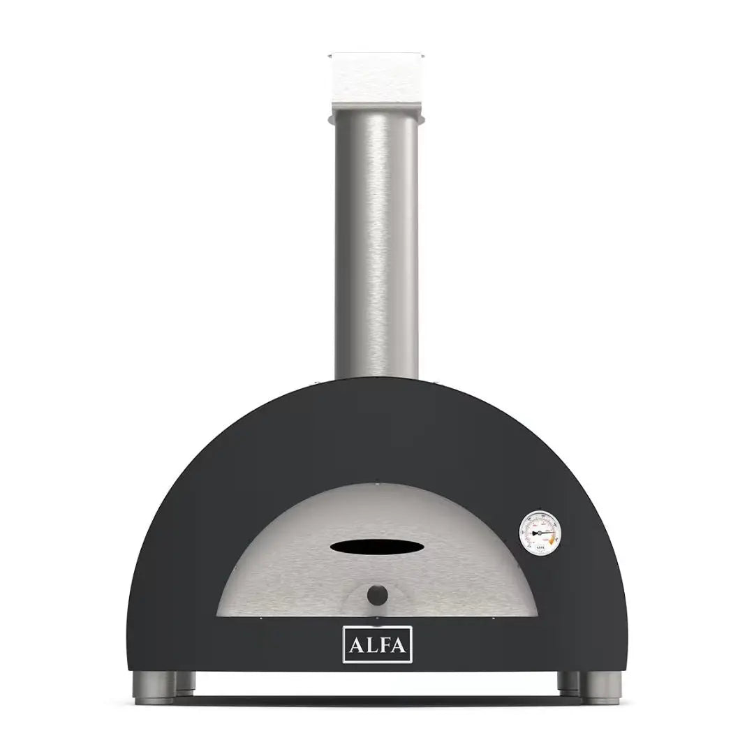 Alfa Moderno 1 Pizze Hybrid Pizza Oven in Ardesia Grey on a white background