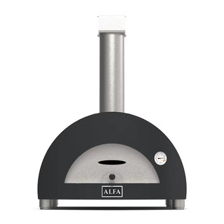 Alfa Moderno 1 Pizze Hybrid Pizza Oven in Ardesia Grey on a white background