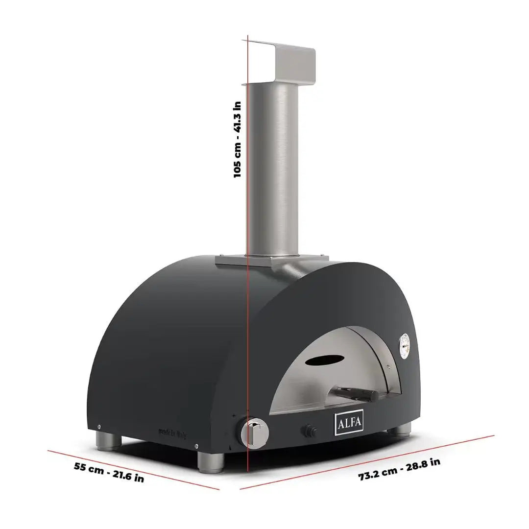 Alfa Moderno 1 Pizze Hybrid Pizza Oven Dimensions