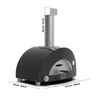 Alfa Moderno 1 Pizze Hybrid Pizza Oven Dimensions