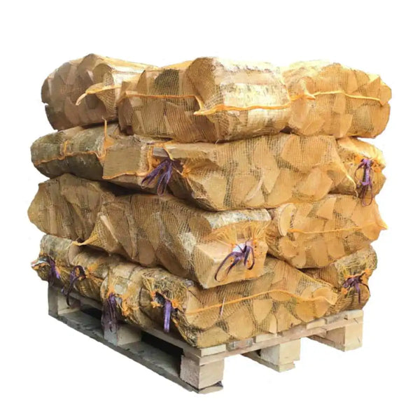 24 Large Ash Kiln Dried Firewood Net Bags