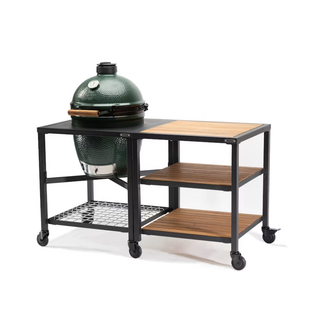 Big Green Egg Modular Nest, Expansion Frame and Acacia Shelves