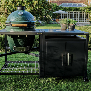 Big Green Egg Modular Nest, Expansion Cabinet and Stainless Steel Shelf