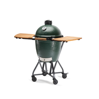 Big Green Egg Integrated Nest and Acacia Shelves