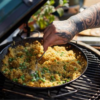Big Green Egg Enamelled Paella Pan