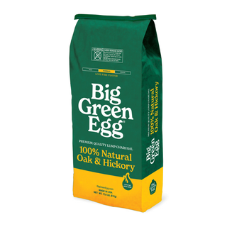 Big Green Egg Premium 100% Natural Oak and Hickory Lump Charcoal - 8kg