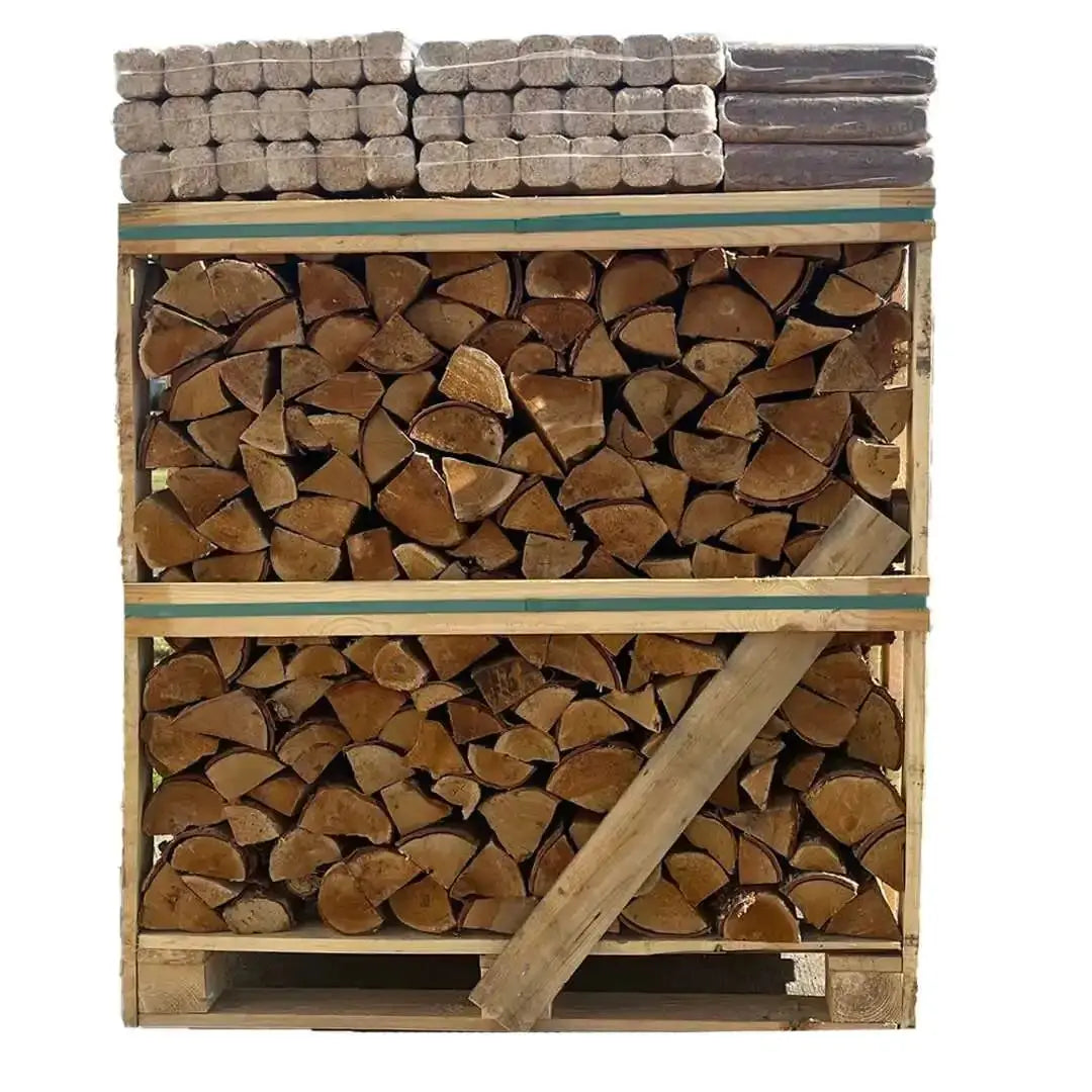 standard kiln dried birch firewood crate with Calido Fire Logs
