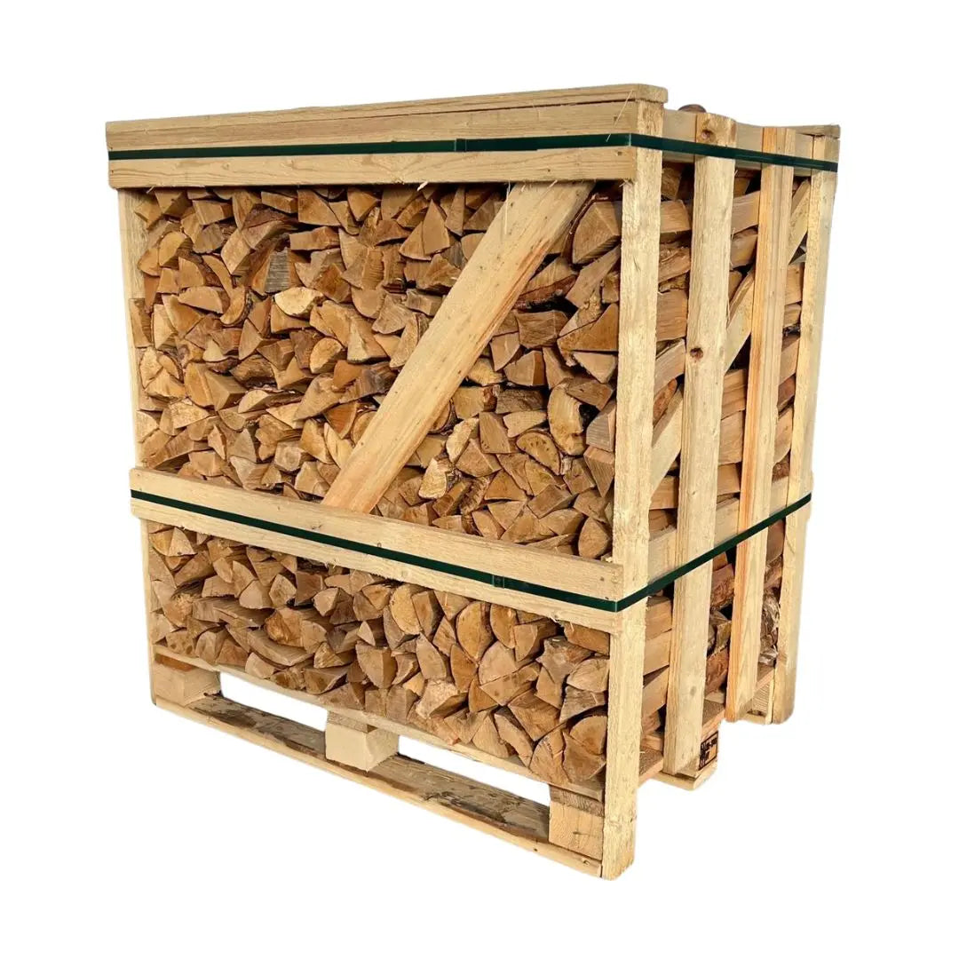 Standard Kiln Dried Birch Firewood Crate - Small Logs