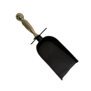Brush and Shovel Set - Black/Brass