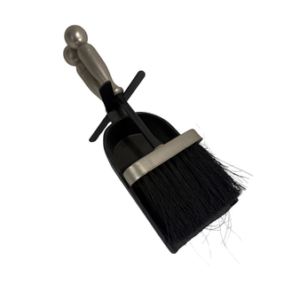 Brush and Shovel Set - Black/Brushed Steel