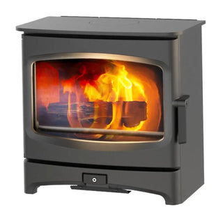 Charnwood Aire 400 Low Stand Wood Burning Stove – 5kW on white background