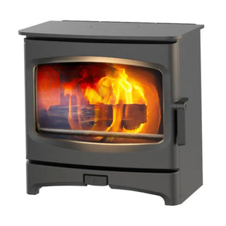 Charnwood Aire 4 Low Stand Wood Burning Stove – 4.9kW on white background