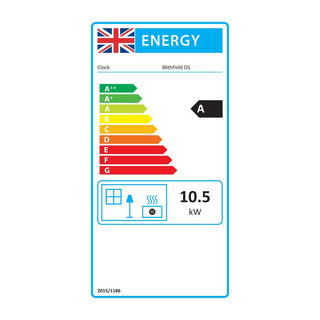 Clock Blithfield DS Double Sided Multi Fuel Stove - 10.5 kW