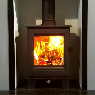 Clock Sudbury Compact Wood Burning Stove - 5kW