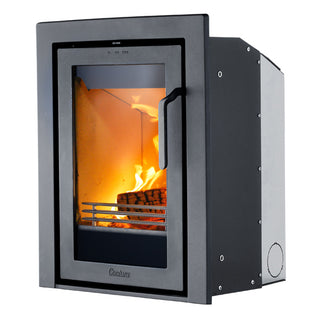 Contura i4 Modern Cassette 3 Sided Insert Stove Black - 4kW