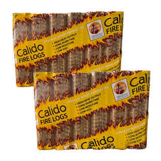 Calido Fire Log Briquettes Twin Pack