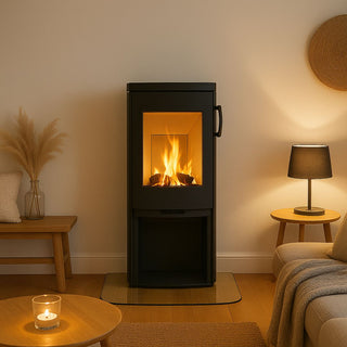 HETA Icon-Line Eclipse Side Glass Wood Burning Stove - 5.4 kW