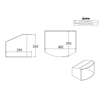 HETA Icon-Line Eclipse XL-B Wood Burning Stove - 7.1kW