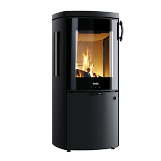 HETA Icon-Line Moderna Side Glass Wood Burning Stove - 6.2 kW