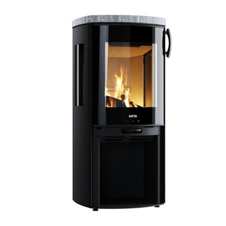 HETA Icon-Line Moderna Side Glass Wood Burning Stove - 6.2 kW