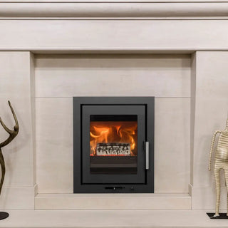 HETA Inspire 40 Insert Flat Floor Multi Fuel Stove - 4kWin fireplace opening