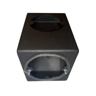 HETA Inspire vertical rear flue adaptor from above