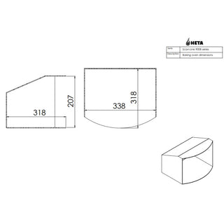 HETA Scan-Line 900B Wood Burning Stove - 6.8 kW