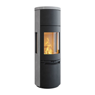 HETA Scan-Line 900S Therma Stone Side Glass Wood Burning Stove - 6.6 kW