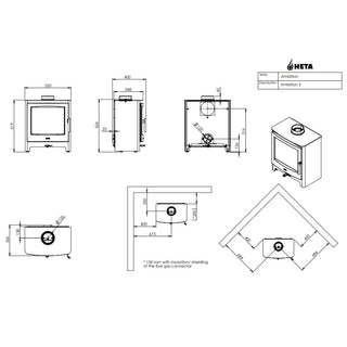 HETA Ambition 5 Wood Burning Stove - 4.9kW