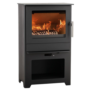 HETA Inspire 45H Log Store Stand Multi Fuel Stove - 4.9kW